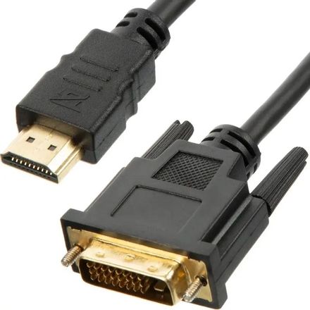 Кабель соединительный аудио-видео PREMIER 5-821 1.5, HDMI (m) - DVI-D (m), ver 1.4, 1.5м, ф/фильтр, черный