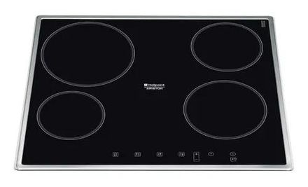 Электрическая варочная панель Hotpoint-Ariston 7HKRC 640 X, инфракрасная, независимая, черный