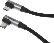 Изображение товара Кабель UGREEN US335 USB Type-C 2м в оплетке, серый/черный, 3A
