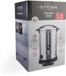 Термопот STEBA WB 68, стальной и черный