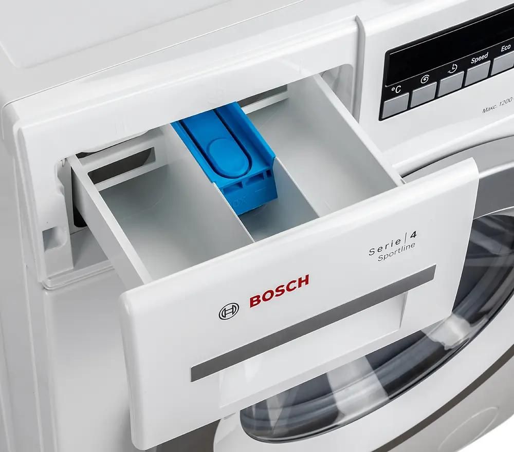 Стиральная машина узкая Bosch Serie 4 WLG2426WOE, с фронтальной загрузкой,  5кг, 1200об/мин – купить в Ситилинк | 302766