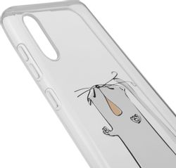 Чехол (клип-кейс) BORASCO ArtWorks, для Samsung Galaxy A02, прозрачный/рисунок