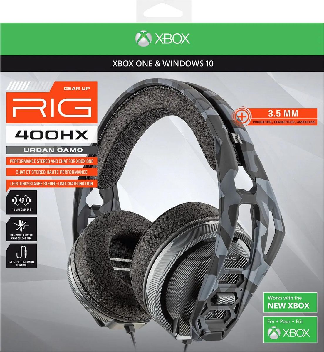Plantronics rig 400hx camo stereo gaming headset for xbox one new arrivals