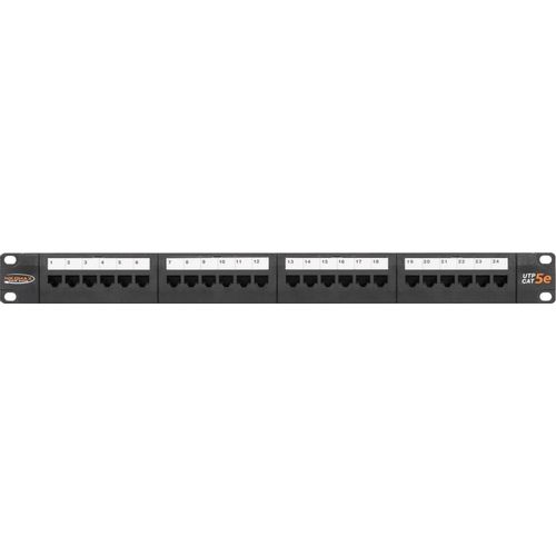 Патч-панель Nikomax (NMC-RP24UD2-1U-BK) 19" 1U 24xRJ45 кат.5E UTP