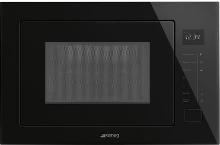Встраиваемая микроволновая печь SMEG FMI025B3, 25л, 900Вт, черный