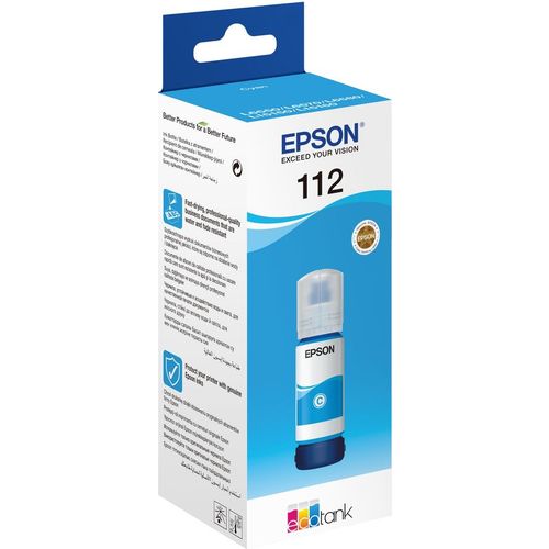 Чернила Epson 112 C13T06C24A, для Epson, 70мл, голубой