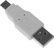 Изображение товара Переходник USB2.0 NingBo mini USB B - USB A серый 6 мес гарантия