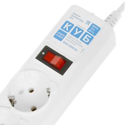 Сетевой фильтр PowerCube SPG-B-6-WHITE, 1.9м, белый