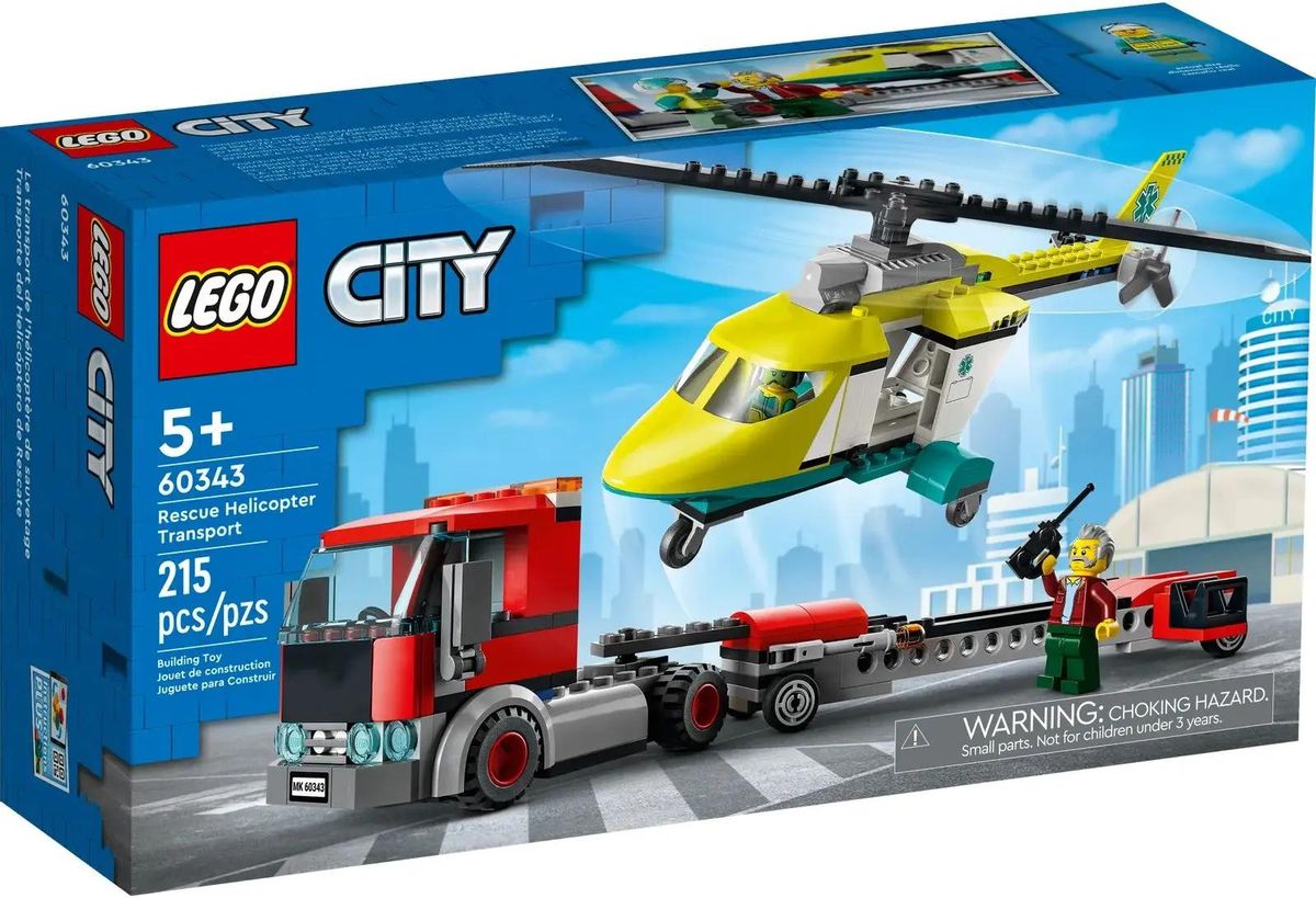 Характеристики Конструктор Lego City Грузовик для спасательного вертолета,  60343 (1660695) смотреть в СИТИЛИНК