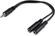 Изображение товара Адаптер аудио Buro BU-2XJACK-JACK,  2xJack 3.5 (f) -  Jack 3.5 (m),  0.2м, черный