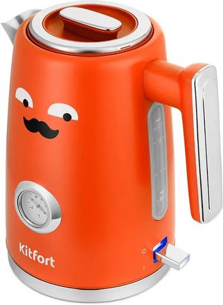 Чайник электрический KitFort КТ-6144-3, 1.7л, металл/пластик