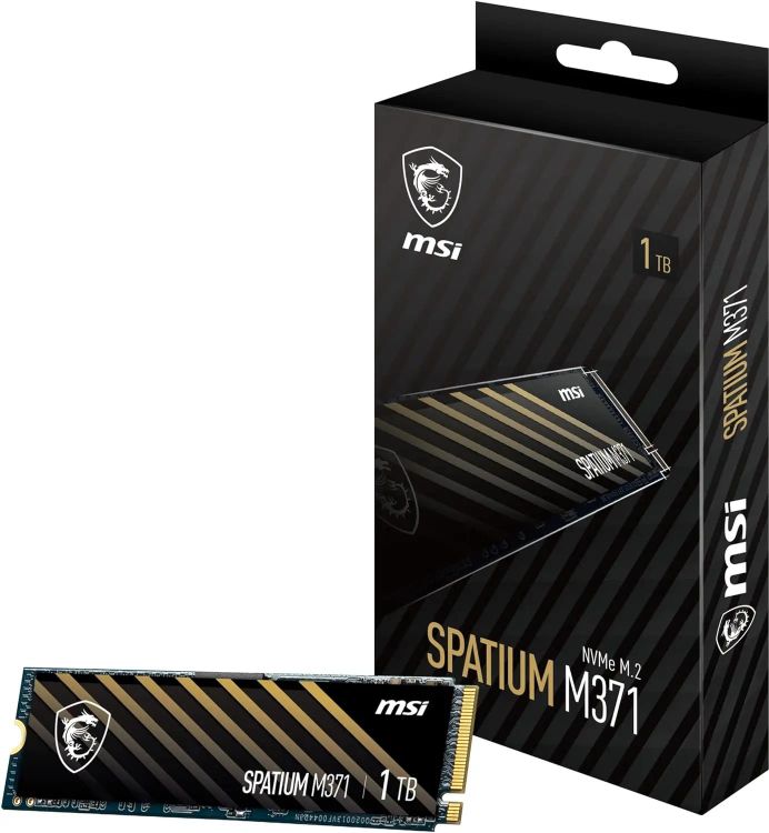 MSI SPATIUM M3710シリーズ 1TB SSD SSD накопитель MSI Spatium M371 1ТБ, M.2 2280, PCIe 3.0 x4, NVMe