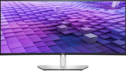 37.5" Монитор Dell UltraSharp U3824DW, 3840x1600, IPS, 2хHDMI, 1хDP, изогнутый, черный и серебристый