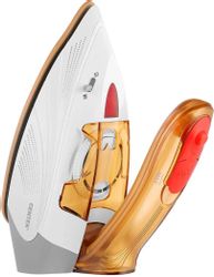 Утюг CENTEK CT-2369, с паровым ударом, белый и золотистый