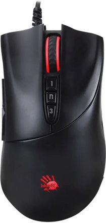 Мышь проводная A4TECH Bloody V3, игровая, оптическая, USB, 3200dpi, черный