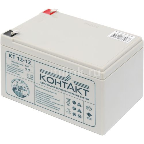 Аккумуляторная батарея КОНТАКТ КТ 12-12 для ИБП, 12В, 12Ач [kntkt1200120s63]