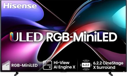 100" Телевизор Hisense 100UXQ QLED, 4K Ultra HD, СМАРТ ТВ, Vidaa, угольно-серый