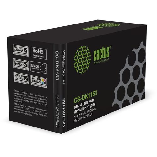 Блок фотобарабана Cactus CS-DK1150 DK-1150 черный ч/б:100000стр. для Mita M2040dn/ M2135dn/M2540dn