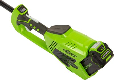 Триммер электрический GREENWORKS GD40BCK4, аккумуляторный, 40В, 4Ач, с ...