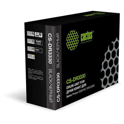 Блок фотобарабана Cactus CS-DR3330 101R00555 черный ч/б:30000стр. для Phaser 3330/WC 3345/3335 — цена и наличие Блок фотобарабана Cactus CS-DR3330 101R00555 черный ч/б:30000стр. для Phaser 3330/WC 3345/3335