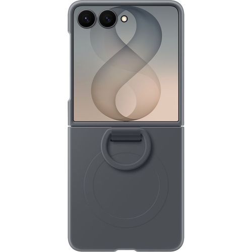 Чехол (клип-кейс) Samsung Case Silicone Ring Magnet Case, для Samsung Galaxy Z Flip8, графит [ef-ef776cbegru]