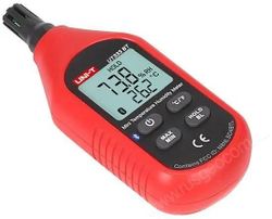 Термогигрометр портативный UNI-T UT333BT, черный/ красный