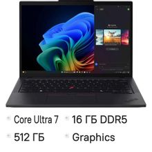 Изображение товара Ноутбук Lenovo ThinkPad T14 G6 14 дюймов IPS Intel Core Ultra 7 255U 16ГБ SSD Windows 11 Pro