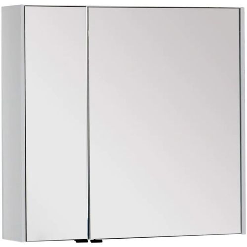 Шкаф MIXLINE Кварц 35 угловой без подсветки, с зеркалом, подвесной, 350х700х240 мм, белый [540988] MIXLINE