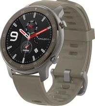 Смарт-часы AMAZFIT GTR Titanium, 47мм, 1.39", коричневый/черный ...