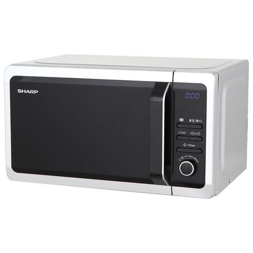 Микроволновая печь Sharp R-2852RSL, 800Вт, 20л, серебристый/черный