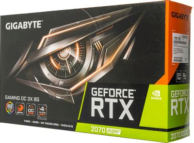 GIGABYTE GeForce RTX2070 Super（箱等あり） Gigabyte NVIDIA GeForce RTX 2070SUPER GV-N207SGAMING OC-8GD OC 3X