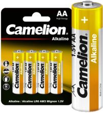 Изображение товара AA Батарейка CAMELION Alkaline LR6-BP4NR,  4 шт.