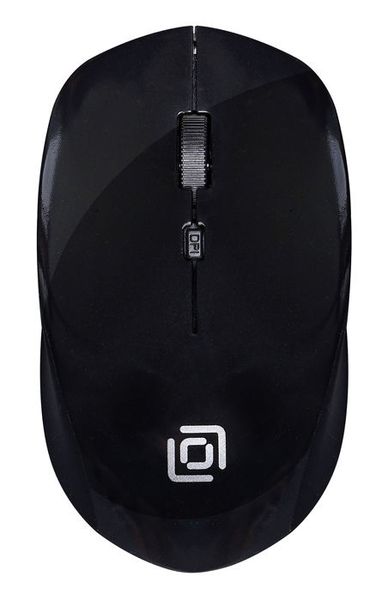 Мышь Oklick 565MW glossy, оптическая, беспроводная, USB, черный [1103654]