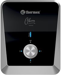 Водонагреватель Thermex Oberon 8000,  проточный,  8кВт,  черный
