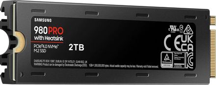 2ТБ SSD накопитель Samsung 980 PRO MZ-V8P2T0CW M.2 2280, PCIe 4.0