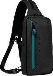 Рюкзак слинг Piquadro Corner 2.0 CA6466C2OW/N черный полиэстер