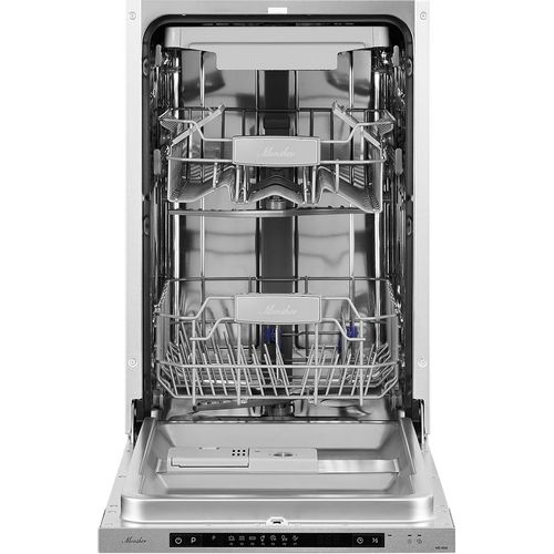 Встраиваемая посудомоечная машина MONSHER Hi-tech MD 4503, узкая, ширина 44.8см, полновстраиваемая, загрузка 10 комплектов