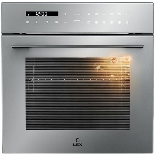 Духовой шкаф электрический LEX EDS 101 GR, 61л, дверца с 3 стеклами, серый