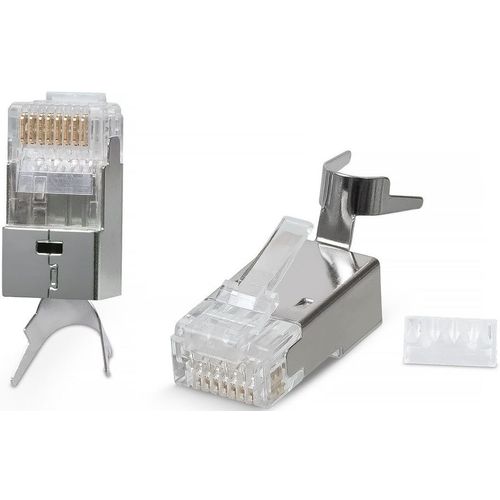 Коннектор CABEUS 8P8C-SH-C7(1.5)-TWP кат.6A RJ45 серебристый 100 шт./кор.