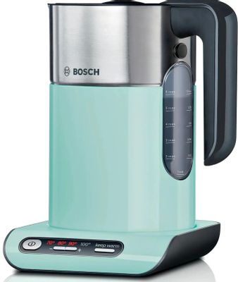 Чайник электрический Bosch TWK8612P, 2400Вт, серебристый и фисташковый