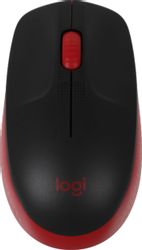 Мышь беспроводная Logitech M190, USB, черный и красный