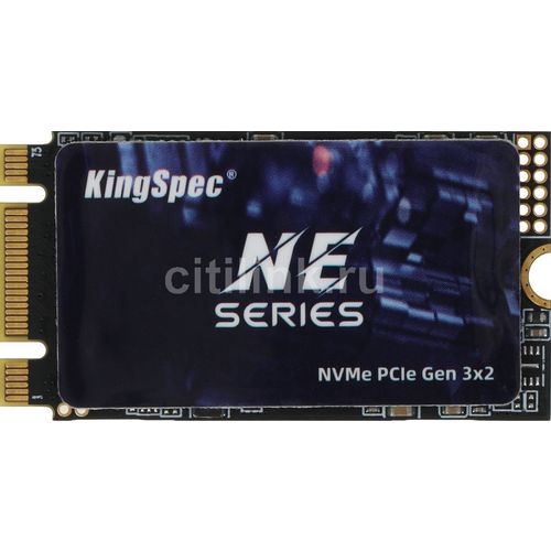128ГБ SSD накопитель KINGSPEC NE-128 2242 M.2 2242, PCIe 3.0 x2, NVMe, M.2