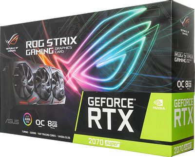 ASUS NVIDIA GeForce RTX 2070SUPER ROG STRIX RTX2070S O8G GAMING 8 GDDR6 OC Ret 1193682