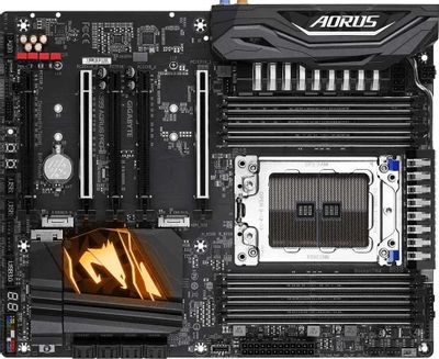 Характеристики Материнская плата GIGABYTE X399 AORUS PRO, Socket TR4 ...