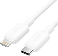 Изображение товара Кабель VENTION LAKWF USB Type-C мужской - Lightning прямой 1м белый Экранированный