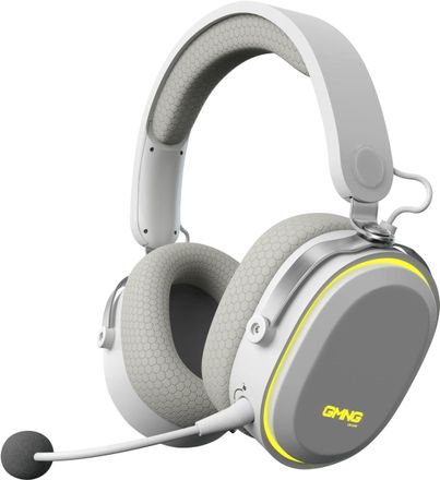 Гарнитура игровая GMNG HS-L990G,  для компьютера и игровых консолей, мониторные,  радио, белый [1605117]