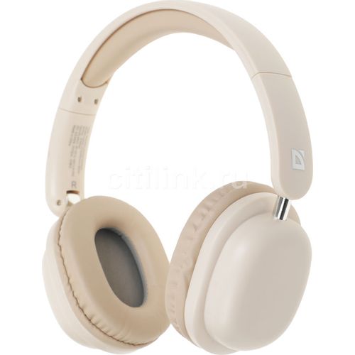 Гарнитура Defender FreeMotion B640, для компьютера/мобильных устройств, накладные, Bluetooth, моно, бежевый [63642]
