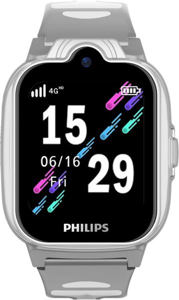 Смарт-часы Philips Kids W6610,  1.69",  темно-серый / темно-серый [ctw6610dg/00]
