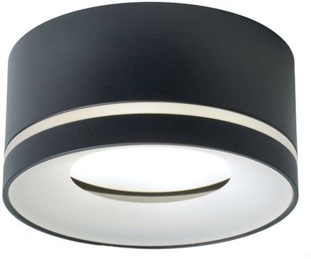 Спот FERON HL457, 12Вт, патрон GX53 х 1шт, накладной, на потолок, черный [51347]