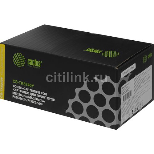 Картридж Cactus CS-TK5240Y, TK-5240Y, желтый / CS-TK5240Y